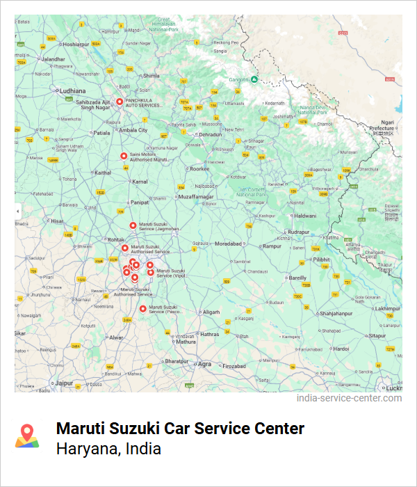 Maruti Suzuki Car Service Center Near Me, Haryana, India