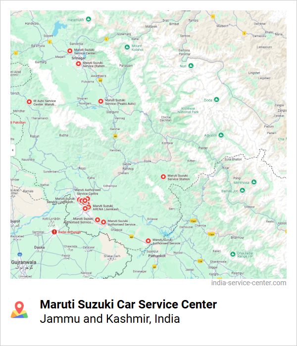 Maruti Suzuki Car Service Center Near Me, Jammu and Kashmir, India