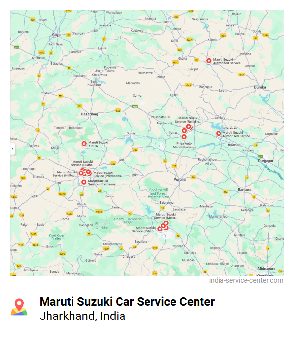 Maruti Suzuki Car Service Center Near Me, Jharkhand, India