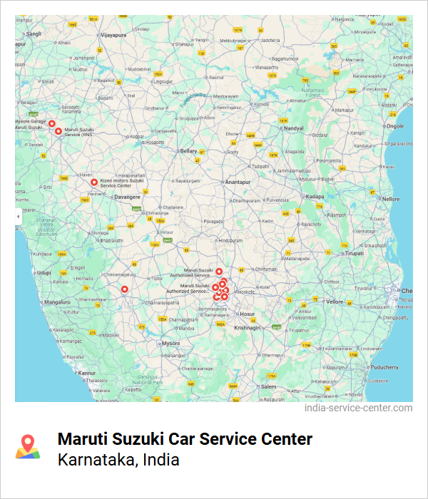 Maruti Suzuki Car Service Center Near Me, Karnataka, India