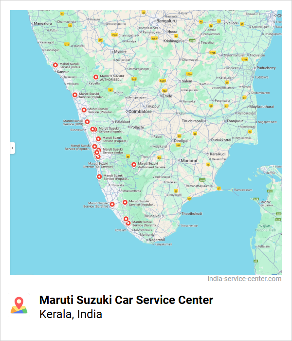 Maruti Suzuki Car Service Center Near Me, Kerala, India