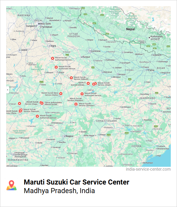 Maruti Suzuki Car Service Center Near Me, Madhya Pradesh, India