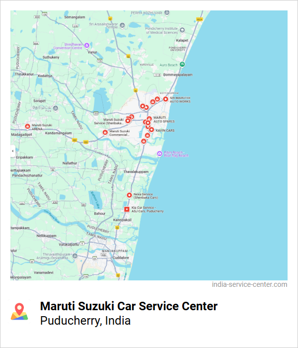 Maruti Suzuki Car Service Center Near Me, Puducherry, India