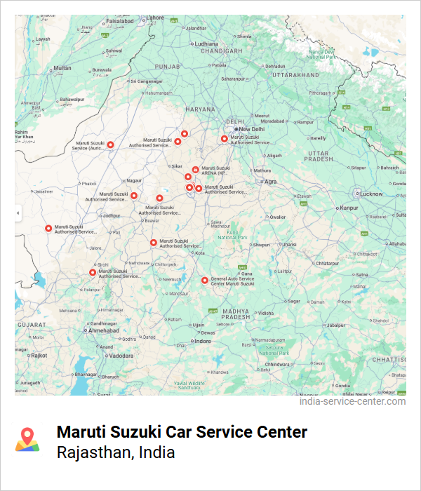 Maruti Suzuki Car Service Center Near Me, Rajasthan, India