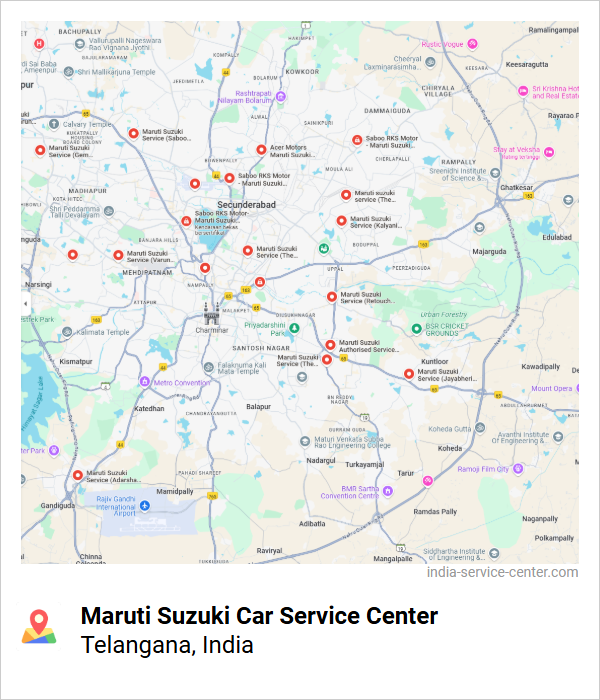 Maruti Suzuki Car Service Center Near Me, Telangana, India