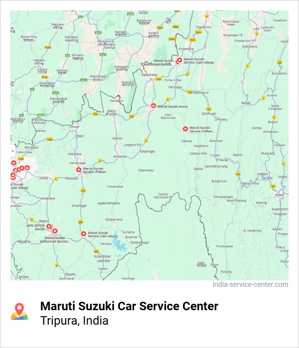 Maruti Suzuki Car Service Center Near Me, Tripura, India