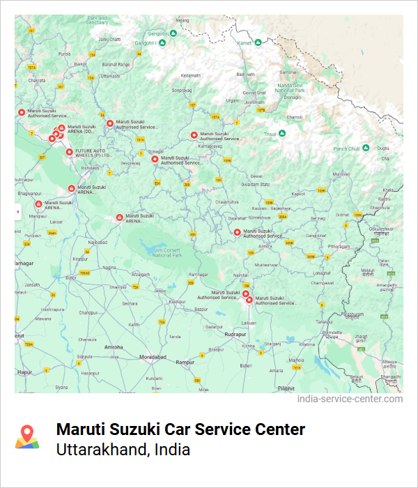Maruti Suzuki Car Service Center Near Me, Uttarakhand, India