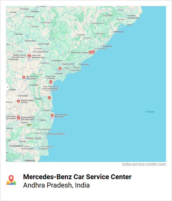 Mercedes-Benz Car Service Center Near Me, Andhra Pradesh, India