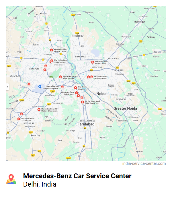 Mercedes-Benz Car Service Center Near Me, Delhi, India