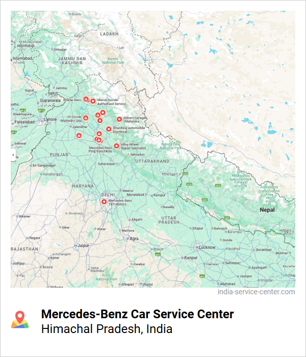 Mercedes-Benz Car Service Center Near Me, Himachal Pradesh, India