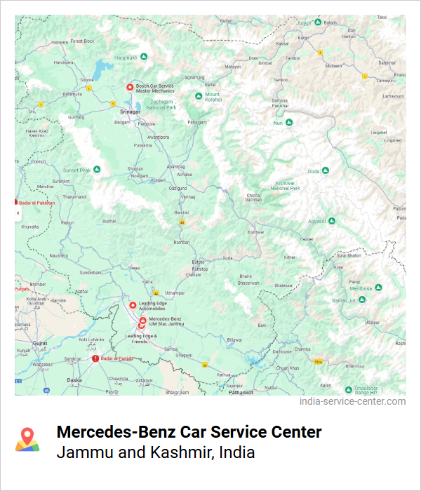 Mercedes-Benz Car Service Center Near Me, Jammu and Kashmir, India