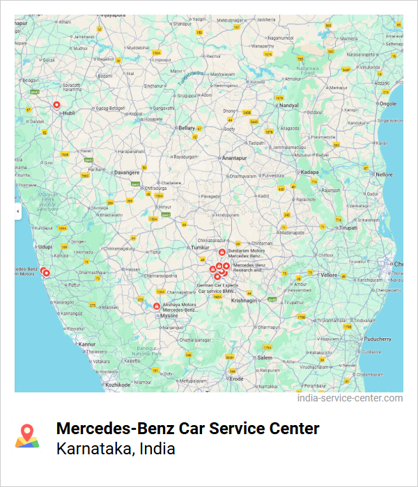 Mercedes-Benz Car Service Center Near Me, Karnataka, India
