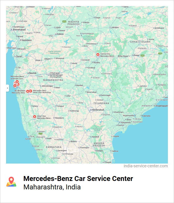 Mercedes-Benz Car Service Center Near Me, Maharashtra, India