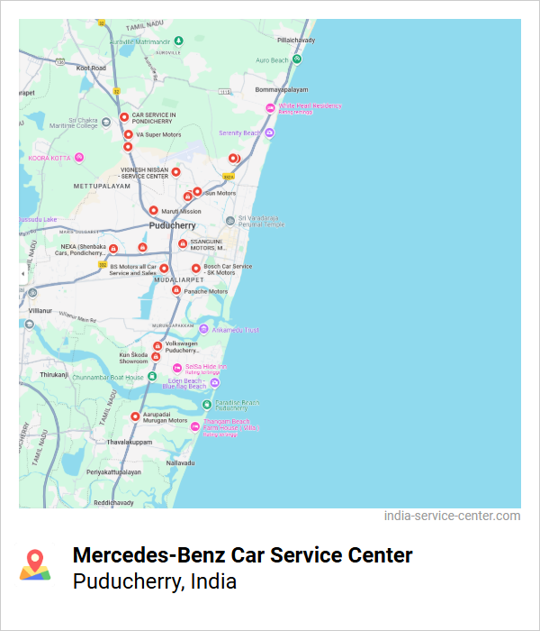 Mercedes-Benz Car Service Center Near Me, Puducherry, India