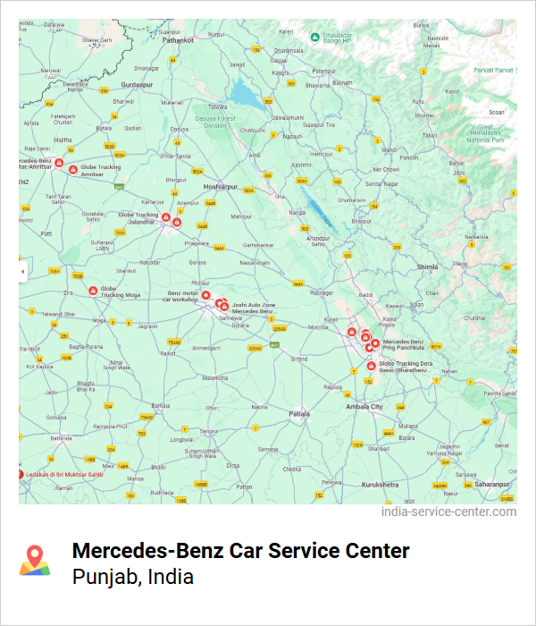 Mercedes-Benz Car Service Center Near Me, Punjab, India