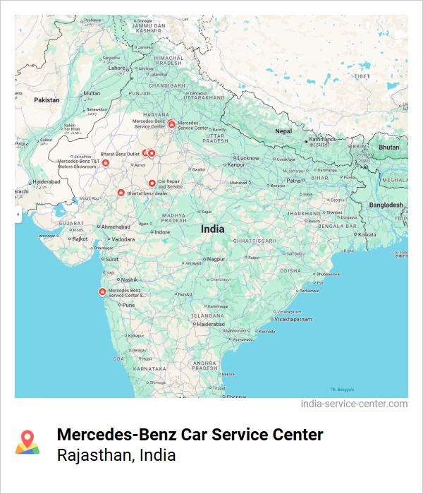 Mercedes-Benz Car Service Center Near Me, Rajasthan, India