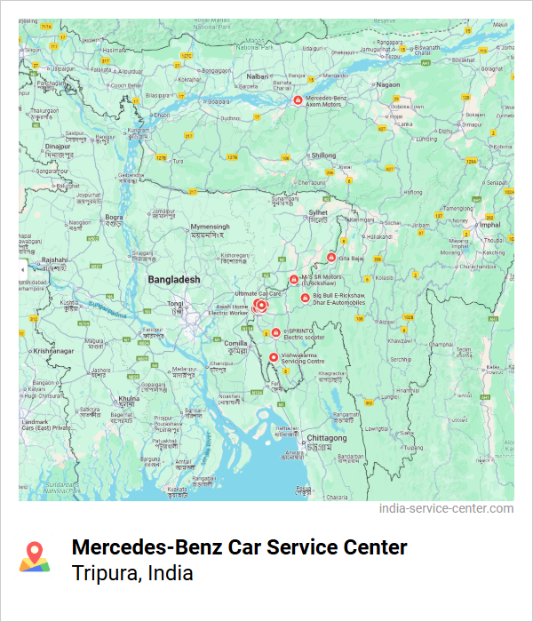 Mercedes-Benz Car Service Center Near Me, Tripura, India
