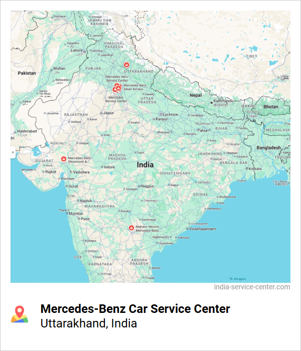 Mercedes-Benz Car Service Center Near Me, Uttarakhand, India