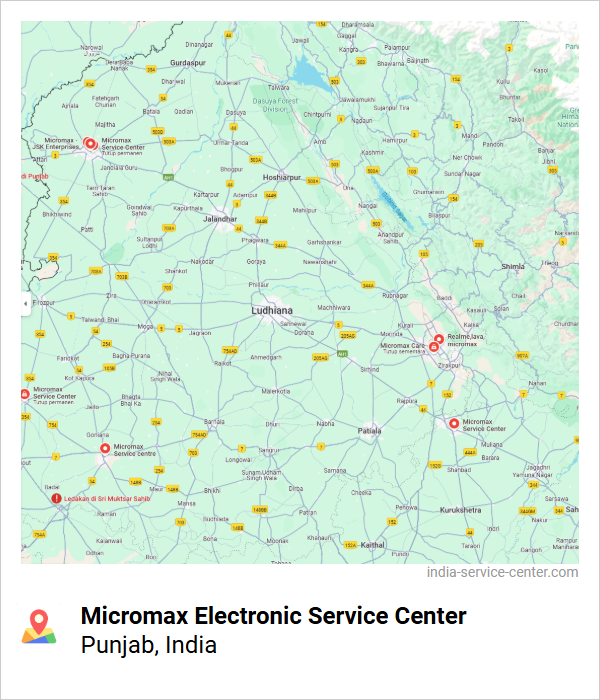 Micromax Electronic Service Center Near Me, Punjab, India