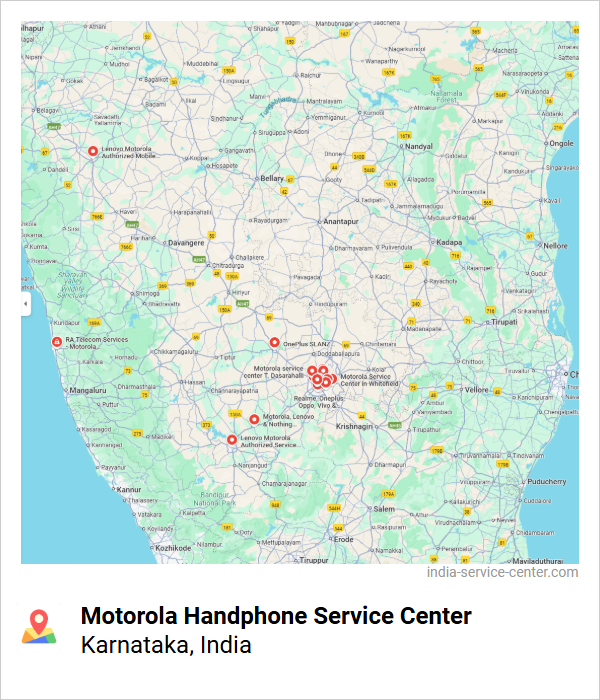 Motorola Handphone Service Center Near Me, Karnataka, India
