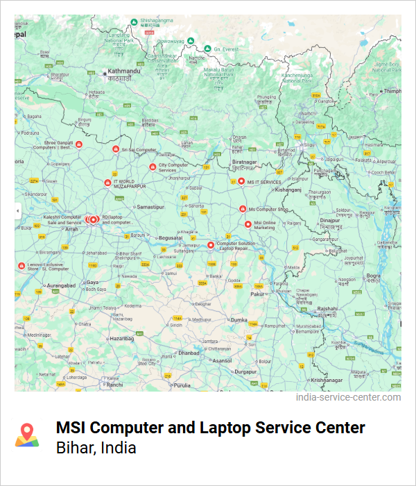 MSI Computer and Laptop Service Center Near Me, Bihar, India