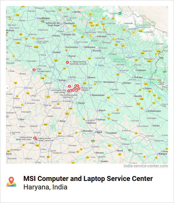 MSI Computer and Laptop Service Center Near Me, Haryana, India
