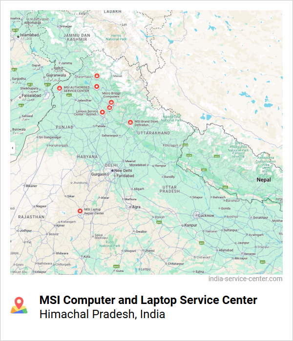 MSI Computer and Laptop Service Center Near Me, Himachal Pradesh, India