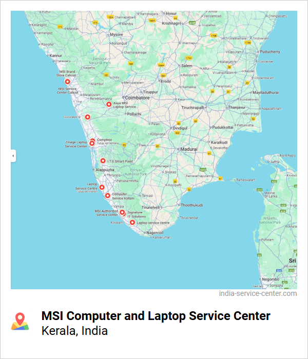 MSI Computer and Laptop Service Center Near Me, Kerala, India