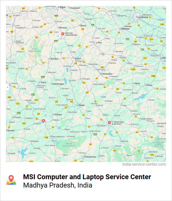 MSI Computer and Laptop Service Center Near Me, Madhya Pradesh, India