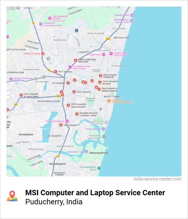 MSI Computer and Laptop Service Center Near Me, Puducherry, India