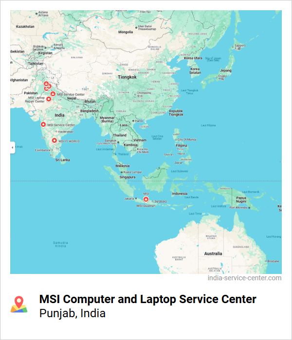 MSI Computer and Laptop Service Center Near Me, Punjab, India