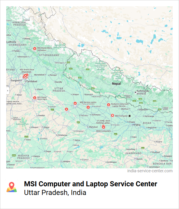 MSI Computer and Laptop Service Center Near Me, Uttar Pradesh, India