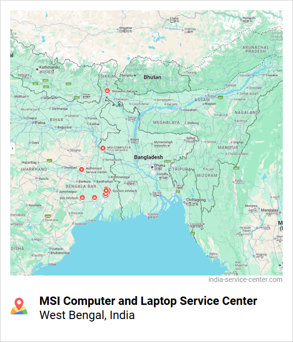MSI Computer and Laptop Service Center Near Me, West Bengal, India