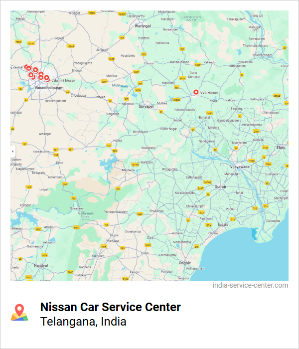 Nissan Car Service Center Near Me, Telangana, India