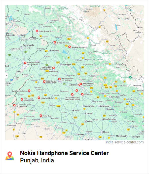 Nokia Handphone Service Center Near Me, Punjab, India