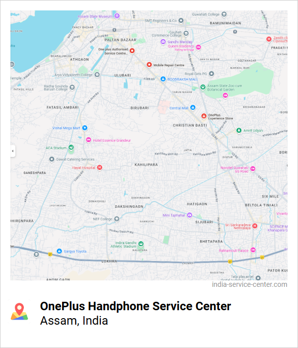 OnePlus Handphone Service Center Near Me, Assam, India