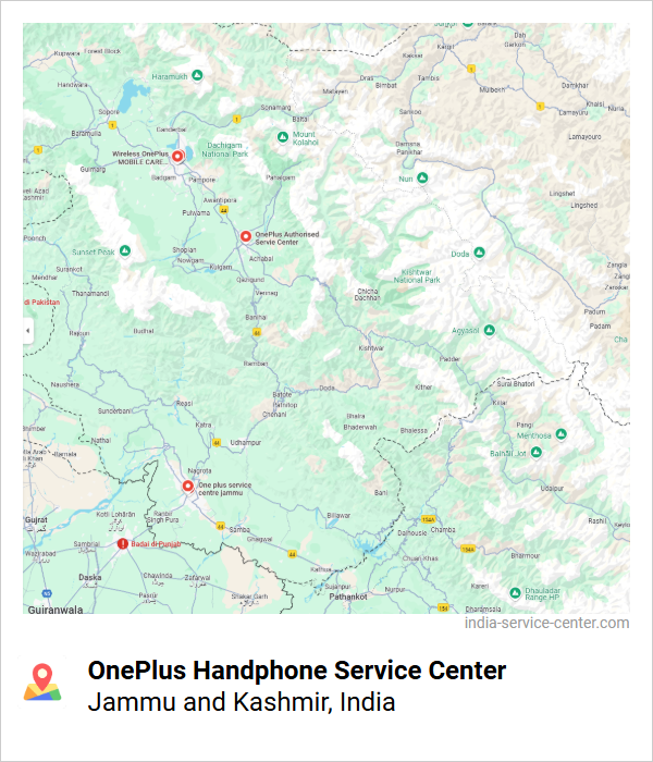 OnePlus Handphone Service Center Near Me, Jammu and Kashmir, India