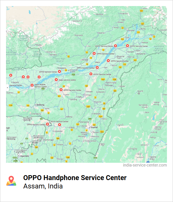 OPPO Handphone Service Center Near Me, Assam, India