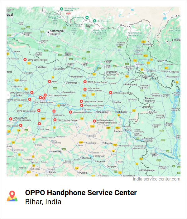 OPPO Handphone Service Center Near Me, Bihar, India