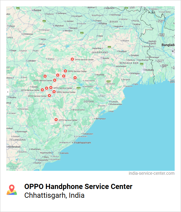 OPPO Handphone Service Center Near Me, Chhattisgarh, India