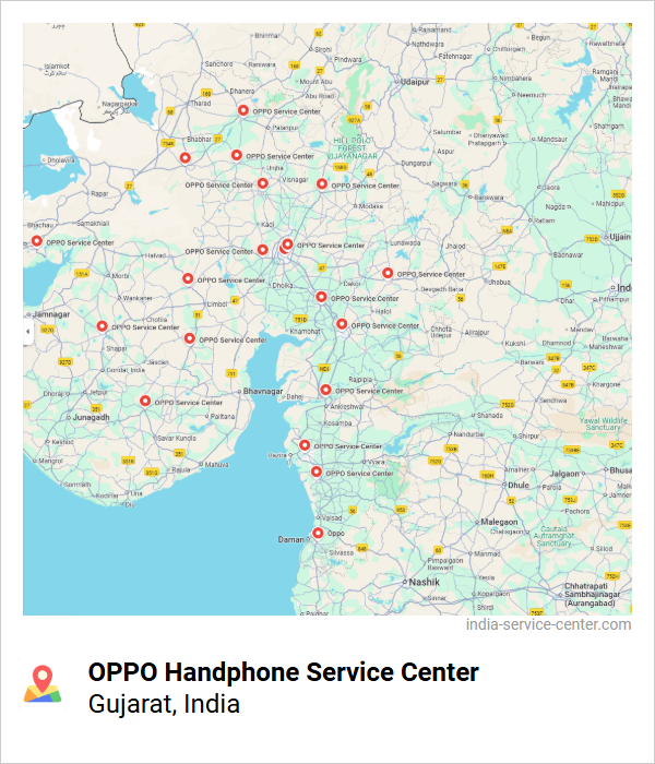 OPPO Handphone Service Center Near Me, Gujarat, India