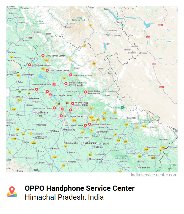 OPPO Handphone Service Center Near Me, Himachal Pradesh, India