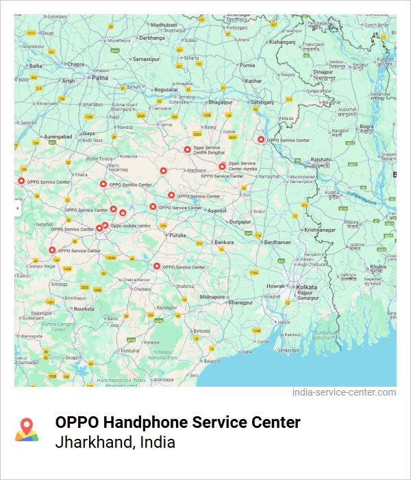 OPPO Handphone Service Center Near Me, Jharkhand, India