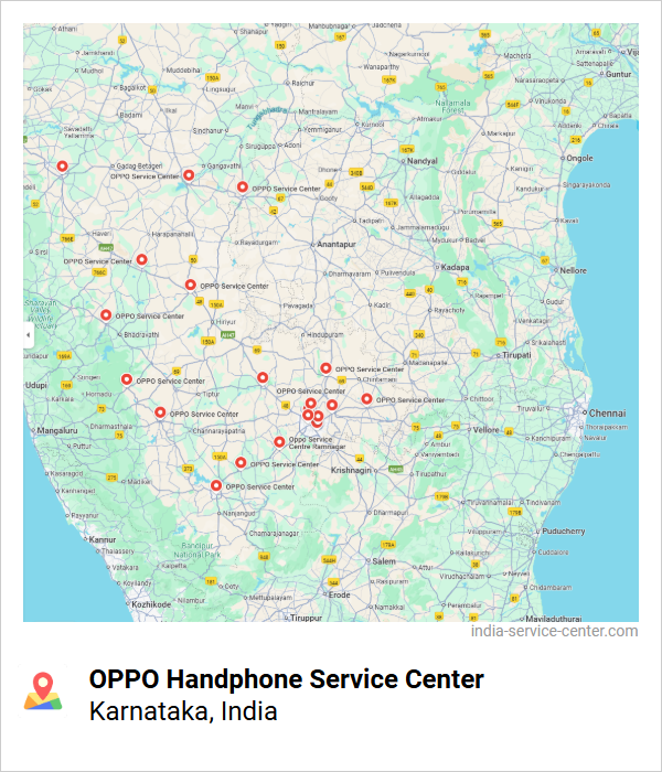 OPPO Handphone Service Center Near Me, Karnataka, India