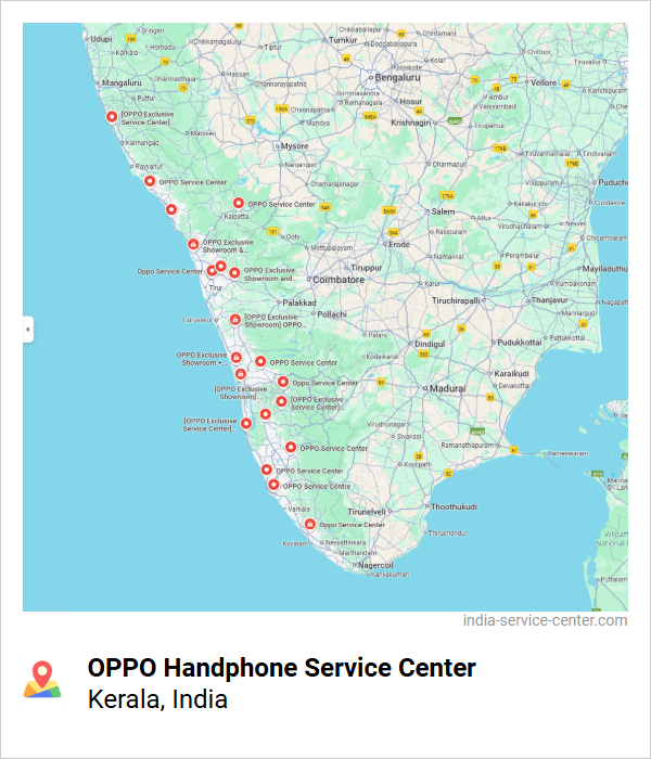 OPPO Handphone Service Center Near Me, Kerala, India
