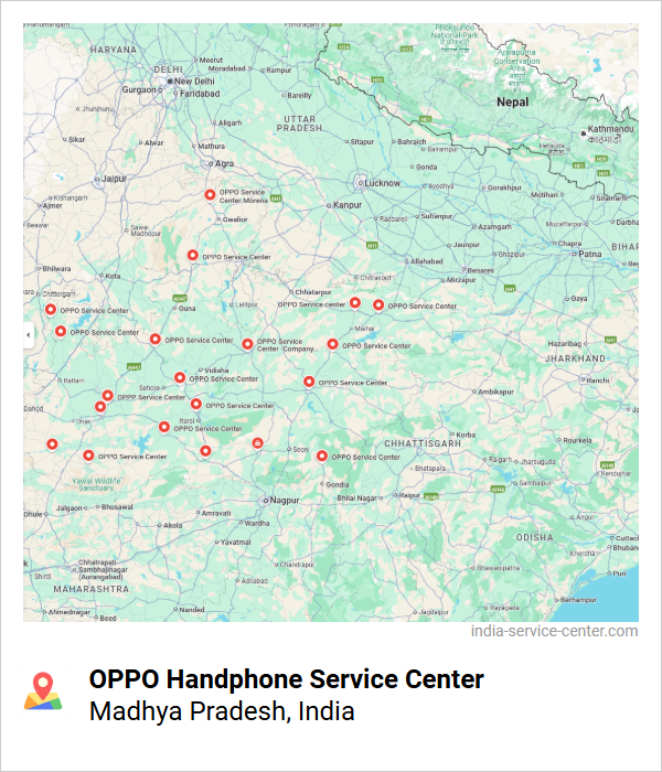 OPPO Handphone Service Center Near Me, Madhya Pradesh, India
