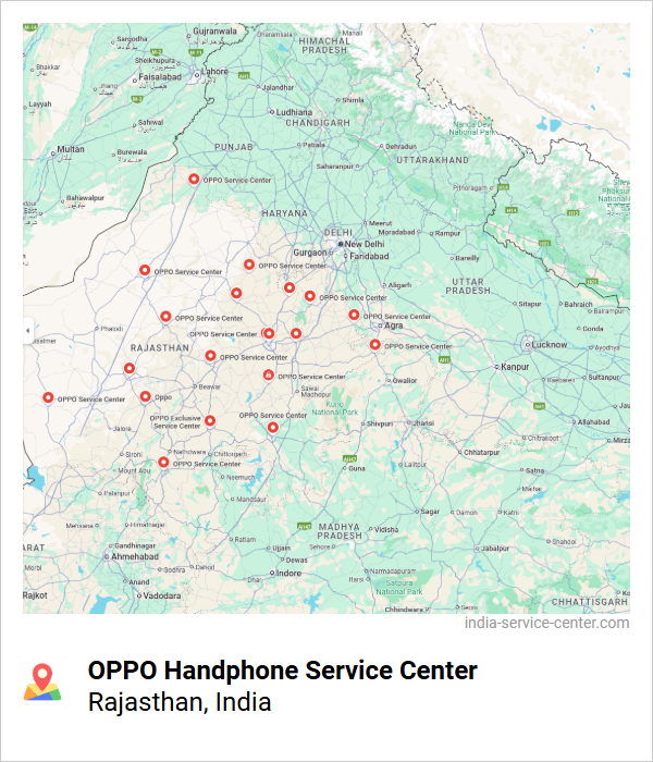 OPPO Handphone Service Center Near Me, Rajasthan, India