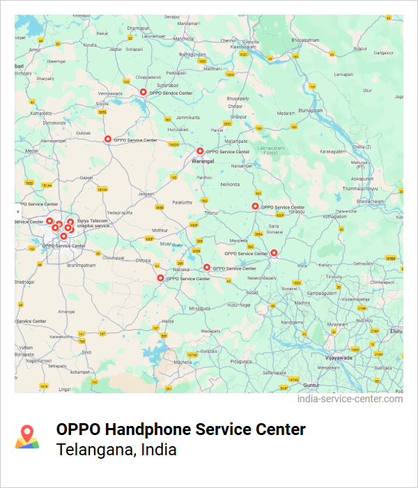 OPPO Handphone Service Center Near Me, Telangana, India