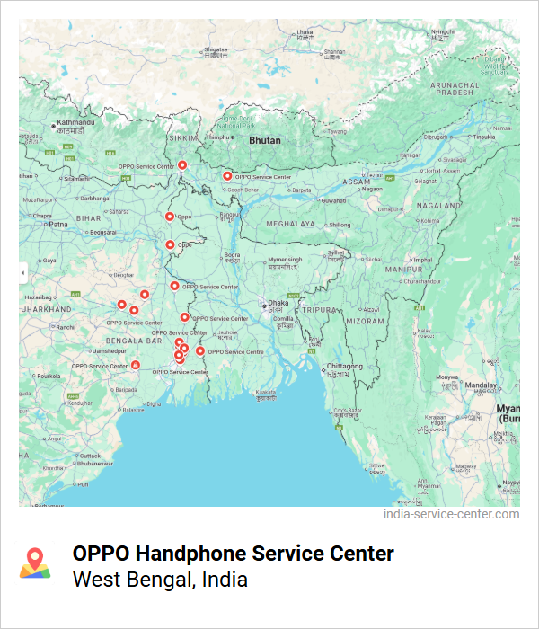 OPPO Handphone Service Center Near Me, West Bengal, India