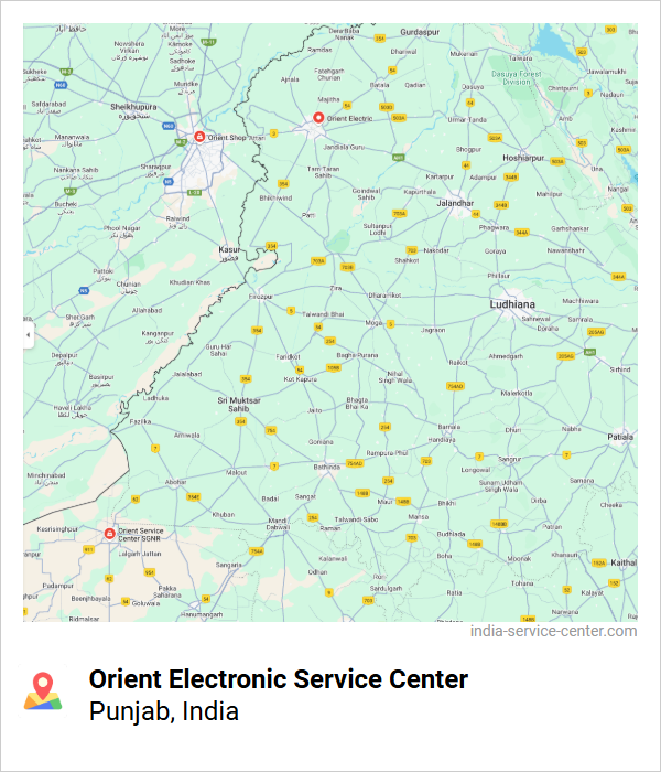 Orient Electronic Service Center Near Me, Punjab, India